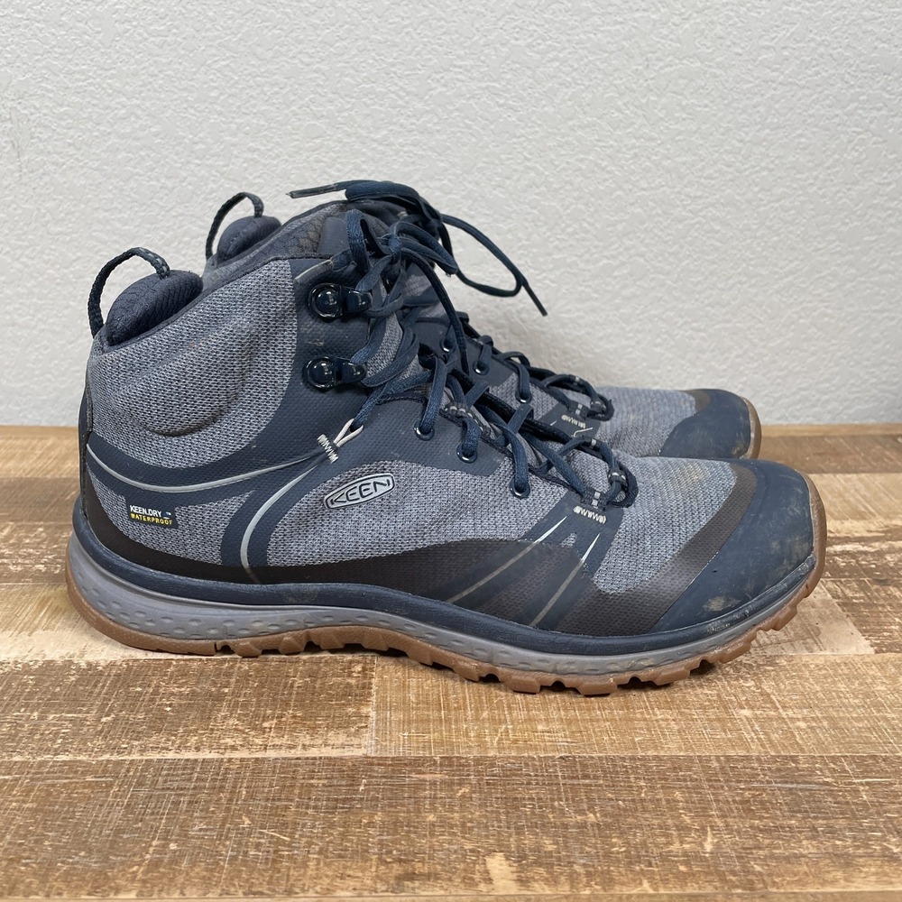 Keen Terradora II Mid Hiking Boots Waterproof Womens 9.5 Blue Leather 1020716